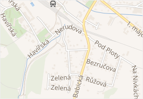 Čapkova v obci Zastávka - mapa ulice