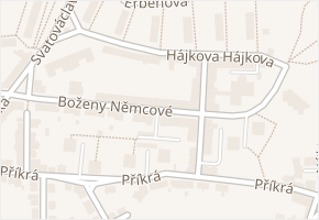 Boženy Němcové v obci Žatec - mapa ulice