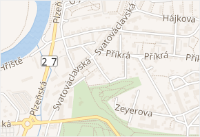 Čelakovského v obci Žatec - mapa ulice