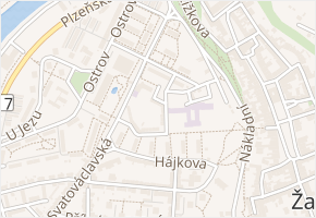 Fibichova v obci Žatec - mapa ulice