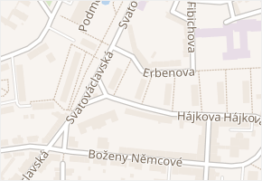 Hájkova v obci Žatec - mapa ulice