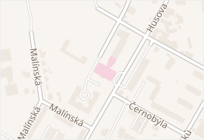 Husova v obci Žatec - mapa ulice
