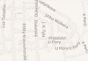 J. K. Tyla v obci Žatec - mapa ulice