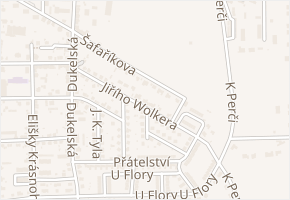 Jiřího Wolkera v obci Žatec - mapa ulice