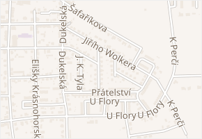 kapitána Jaroše v obci Žatec - mapa ulice