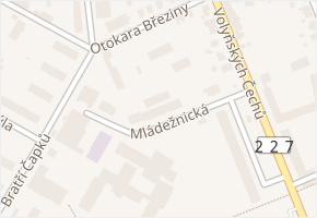 Mládežnická v obci Žatec - mapa ulice