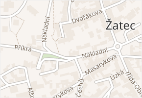 Nákladní v obci Žatec - mapa ulice