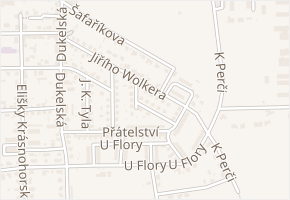 Nezvalova v obci Žatec - mapa ulice