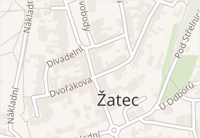 Oblouková v obci Žatec - mapa ulice