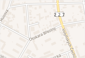 Otokara Březiny v obci Žatec - mapa ulice