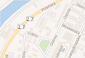 Plzeňská v obci Žatec - mapa ulice