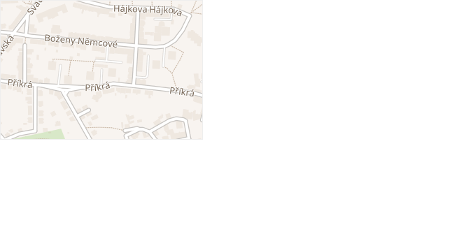 Příkrá v obci Žatec - mapa ulice