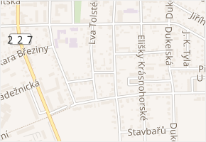 Puškinova v obci Žatec - mapa ulice
