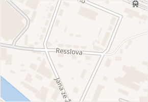 Resslova v obci Žatec - mapa ulice