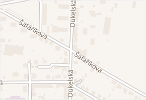 Šafaříkova v obci Žatec - mapa ulice