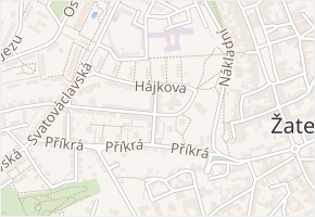 Třebízského v obci Žatec - mapa ulice