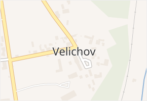 Velichov v obci Žatec - mapa části obce