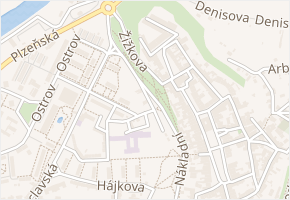 Zbyslavova v obci Žatec - mapa ulice
