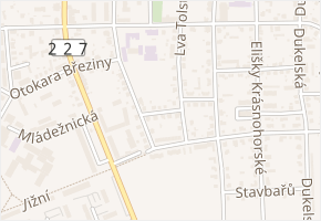 Zdeňka Nejedlého v obci Žatec - mapa ulice