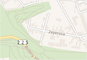 Zeyerova v obci Žatec - mapa ulice