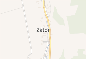 Zátor v obci Zátor - mapa části obce