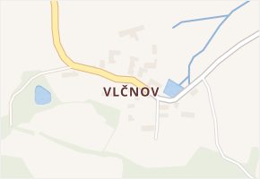 Vlčnov v obci Zavlekov - mapa části obce