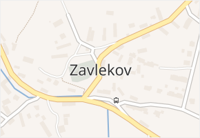 Zavlekov v obci Zavlekov - mapa části obce