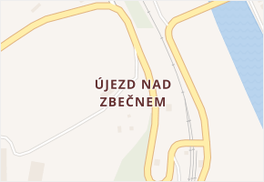 Újezd nad Zbečnem v obci Zbečno - mapa části obce