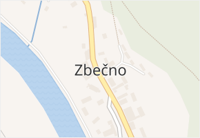 Zbečno v obci Zbečno - mapa části obce