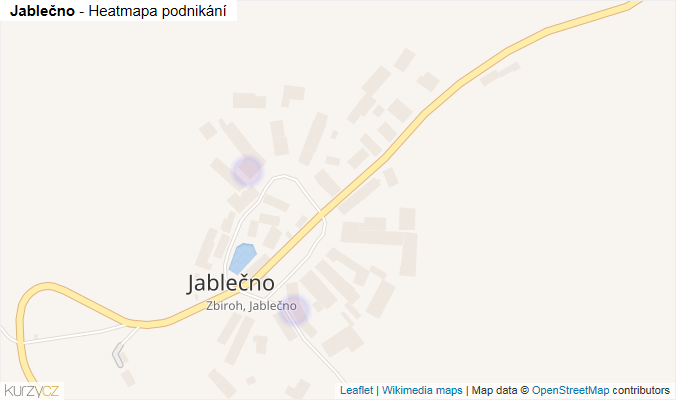 Mapa Jablečno - Firmy v části obce.