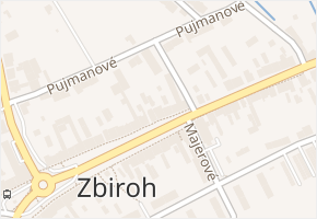 Masarykovo náměstí v obci Zbiroh - mapa ulice
