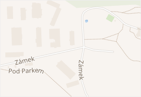 Zámek v obci Zbiroh - mapa ulice