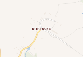 Koblasko v obci Zbizuby - mapa části obce