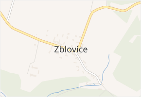 Zblovice v obci Zblovice - mapa části obce