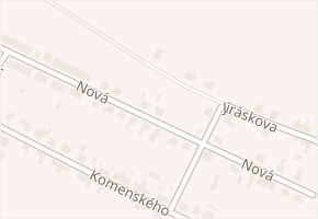 Nová v obci Zbraslav - mapa ulice