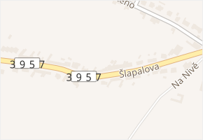Šlapalova v obci Zbraslav - mapa ulice