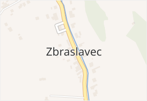 Zbraslavec v obci Zbraslavec - mapa části obce