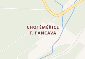 Chotěměřice t. Pančava v obci Zbraslavice - mapa části obce