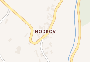 Hodkov v obci Zbraslavice - mapa části obce