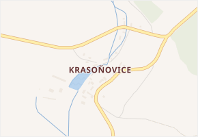 Krasoňovice v obci Zbraslavice - mapa části obce