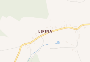 Lipina v obci Zbraslavice - mapa části obce