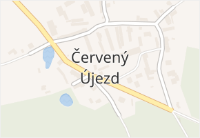 Červený Újezd v obci Zbůch - mapa části obce