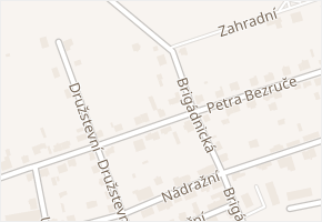 Petra Bezruče v obci Zbůch - mapa ulice