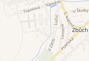 V Cihelně v obci Zbůch - mapa ulice