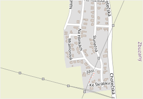Mramorová v obci Zbuzany - mapa ulice