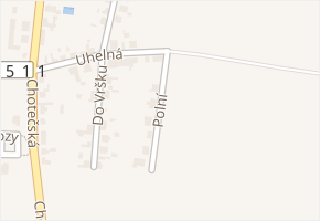 Polní v obci Zbuzany - mapa ulice