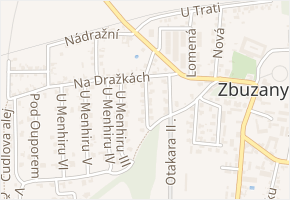 U Menhiru II v obci Zbuzany - mapa ulice