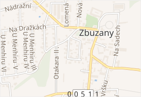 V Zahradě v obci Zbuzany - mapa ulice