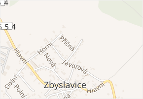K Vodárně v obci Zbyslavice - mapa ulice