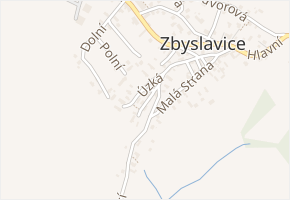 Krátká v obci Zbyslavice - mapa ulice